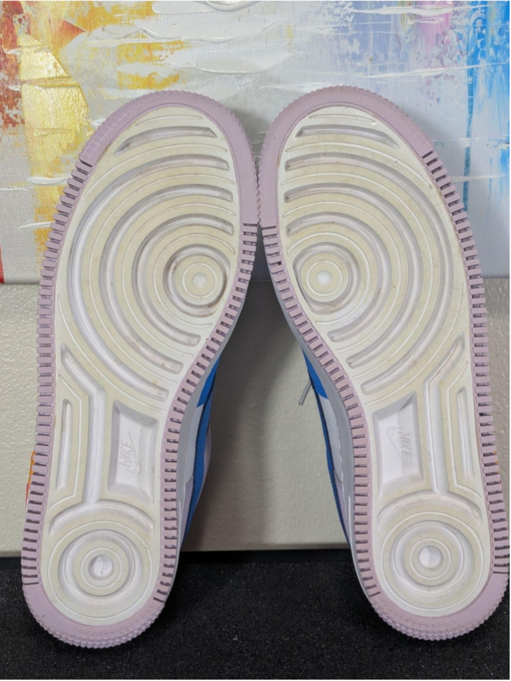 Nike Air Force 1 Shadow Shoes Womens Size 11 White Pink Blue Sneakers HF5064-100 - Picture 9 of 9